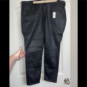 🆕👖 Express, 18R, high rise, skinny, shiny, NWT